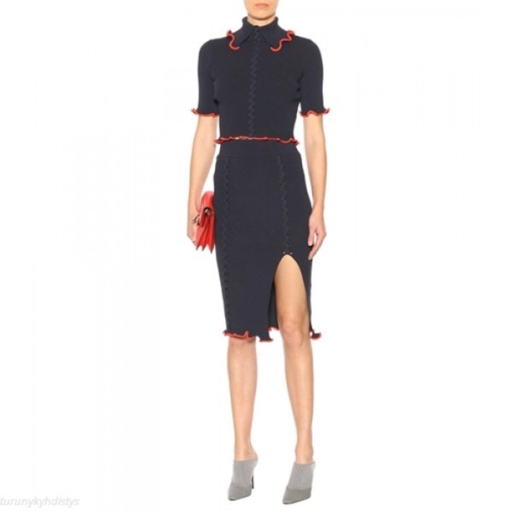 Opening Ceremony Criss Cross Pencil Skirt